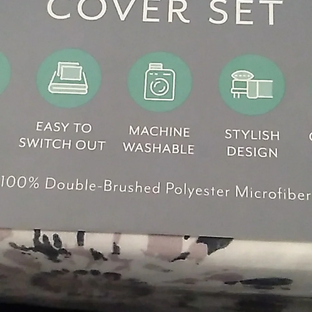 Kaycie Gray Fashion Premium Ultra Soft 3PC Duvet Cover Set
